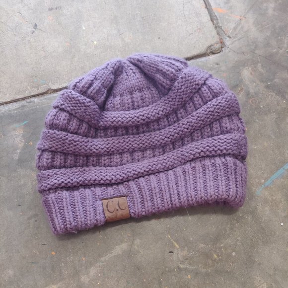 CC Beanie in Purple - Picture 1 of 2